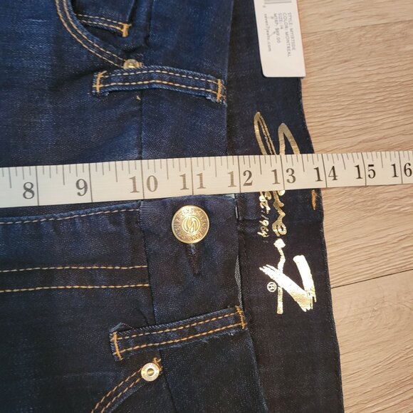 Seven7 Jeans Size 14 Tummyless High Rise Skinny Montreal Dark Wash NWT - Picture 10 of 13